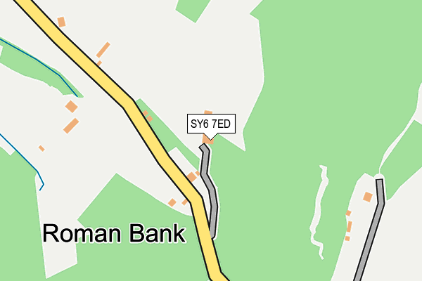 SY6 7ED map - OS OpenMap – Local (Ordnance Survey)