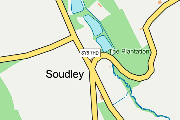 SY6 7HD map - OS OpenMap – Local (Ordnance Survey)