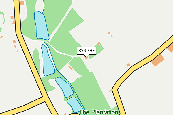 SY6 7HF map - OS OpenMap – Local (Ordnance Survey)