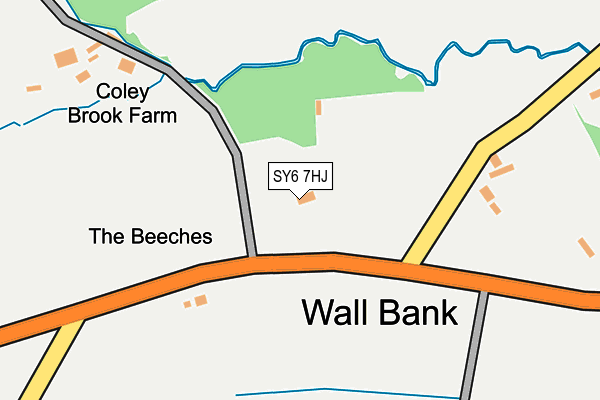 SY6 7HJ map - OS OpenMap – Local (Ordnance Survey)