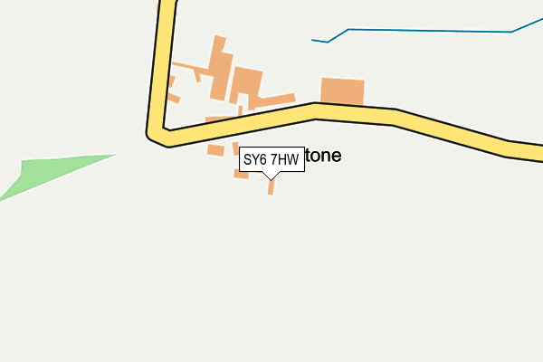 SY6 7HW map - OS OpenMap – Local (Ordnance Survey)