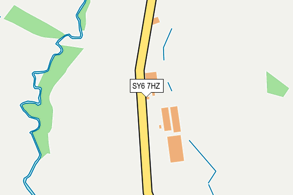 SY6 7HZ map - OS OpenMap – Local (Ordnance Survey)