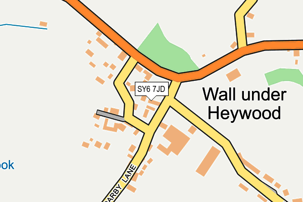 SY6 7JD map - OS OpenMap – Local (Ordnance Survey)