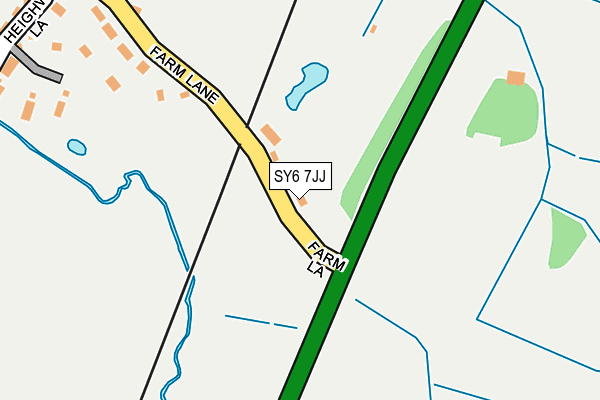 SY6 7JJ map - OS OpenMap – Local (Ordnance Survey)