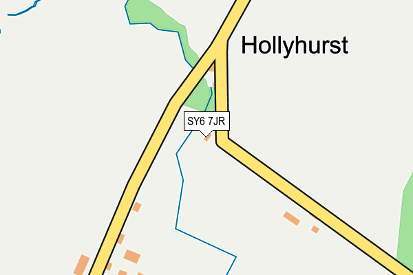 SY6 7JR map - OS OpenMap – Local (Ordnance Survey)