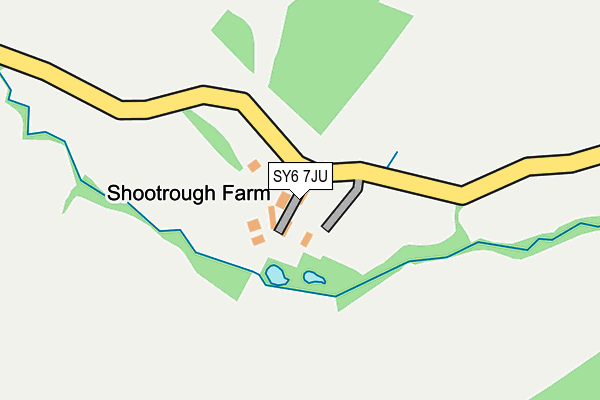 SY6 7JU map - OS OpenMap – Local (Ordnance Survey)