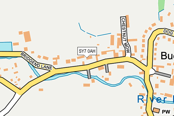 SY7 0AH map - OS OpenMap – Local (Ordnance Survey)
