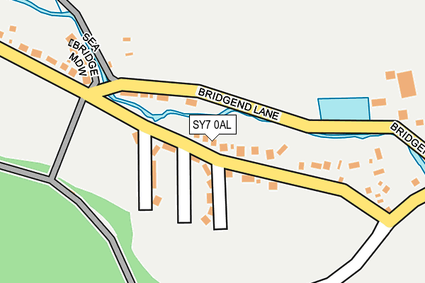 SY7 0AL map - OS OpenMap – Local (Ordnance Survey)