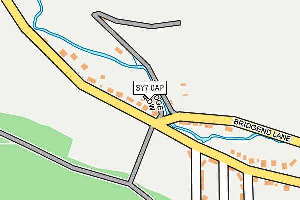 SY7 0AP map - OS OpenMap – Local (Ordnance Survey)