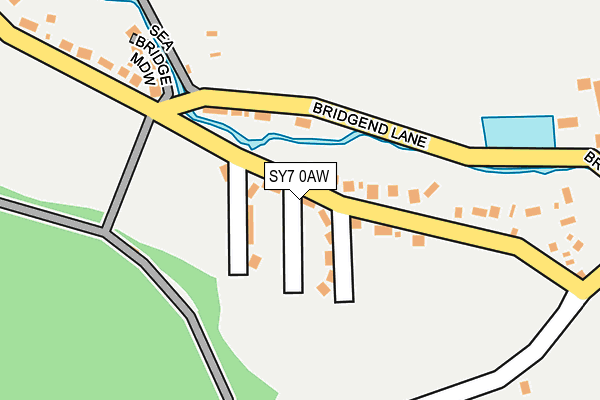 SY7 0AW map - OS OpenMap – Local (Ordnance Survey)