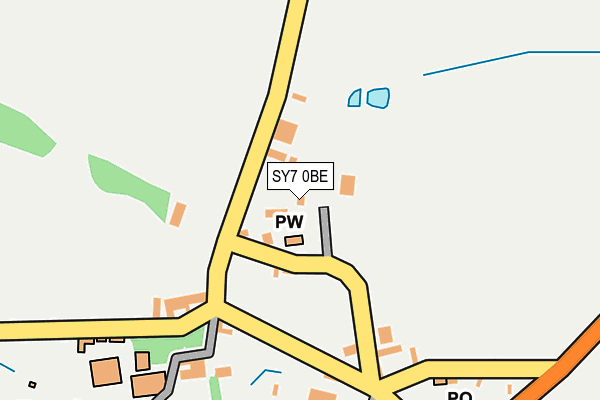 SY7 0BE map - OS OpenMap – Local (Ordnance Survey)