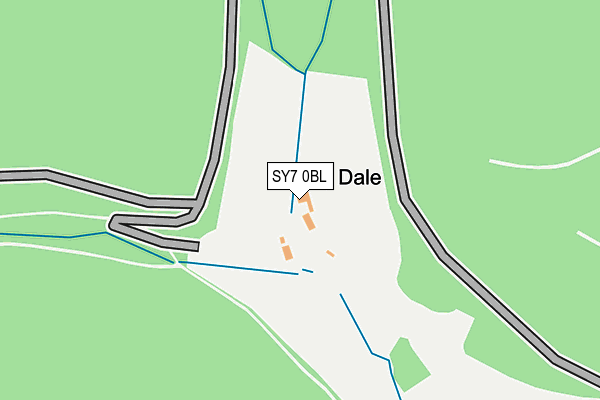 SY7 0BL map - OS OpenMap – Local (Ordnance Survey)