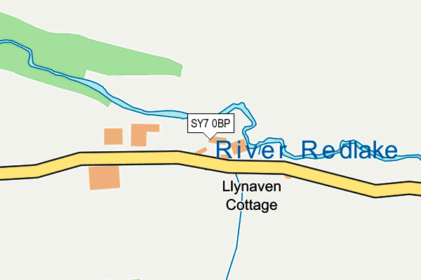 SY7 0BP map - OS OpenMap – Local (Ordnance Survey)