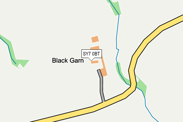 SY7 0BT map - OS OpenMap – Local (Ordnance Survey)