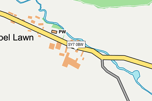 SY7 0BW map - OS OpenMap – Local (Ordnance Survey)