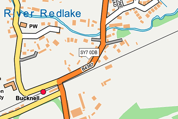 SY7 0DB map - OS OpenMap – Local (Ordnance Survey)