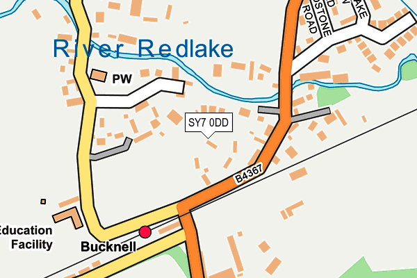 SY7 0DD map - OS OpenMap – Local (Ordnance Survey)