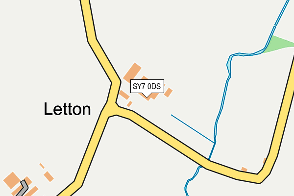 SY7 0DS map - OS OpenMap – Local (Ordnance Survey)