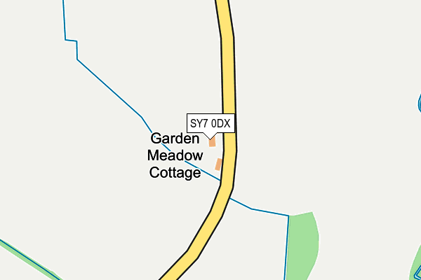 SY7 0DX map - OS OpenMap – Local (Ordnance Survey)