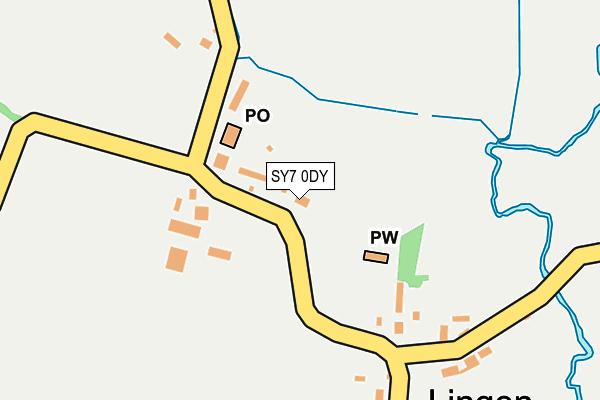 SY7 0DY map - OS OpenMap – Local (Ordnance Survey)