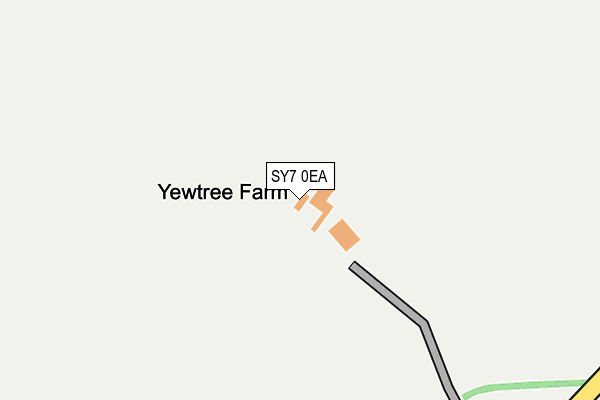 SY7 0EA map - OS OpenMap – Local (Ordnance Survey)