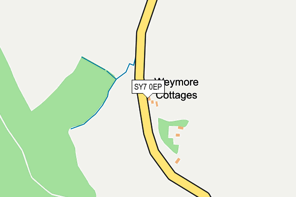 SY7 0EP map - OS OpenMap – Local (Ordnance Survey)