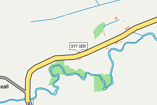 SY7 0ER map - OS OpenMap – Local (Ordnance Survey)