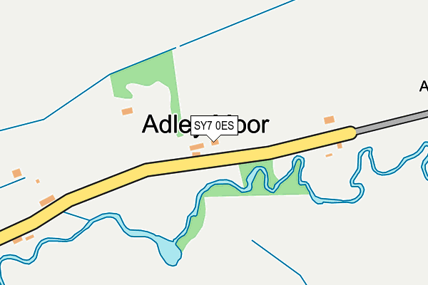 SY7 0ES map - OS OpenMap – Local (Ordnance Survey)