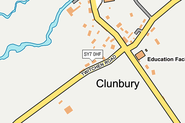 SY7 0HF map - OS OpenMap – Local (Ordnance Survey)