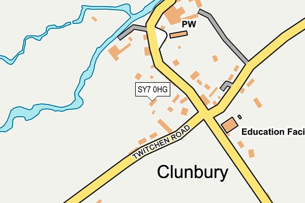 SY7 0HG map - OS OpenMap – Local (Ordnance Survey)
