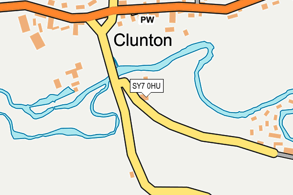 SY7 0HU map - OS OpenMap – Local (Ordnance Survey)