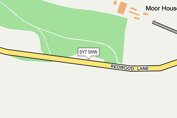 SY7 0HW map - OS OpenMap – Local (Ordnance Survey)