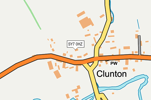 SY7 0HZ map - OS OpenMap – Local (Ordnance Survey)