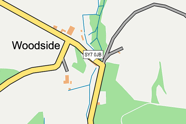 SY7 0JB map - OS OpenMap – Local (Ordnance Survey)