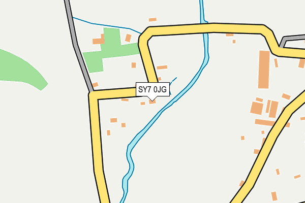 SY7 0JG map - OS OpenMap – Local (Ordnance Survey)