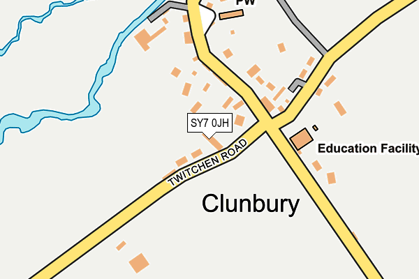 SY7 0JH map - OS OpenMap – Local (Ordnance Survey)