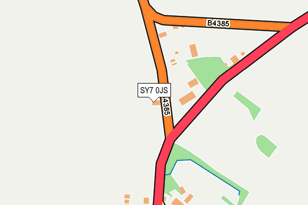 SY7 0JS map - OS OpenMap – Local (Ordnance Survey)