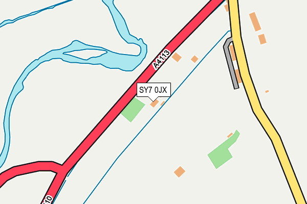 SY7 0JX map - OS OpenMap – Local (Ordnance Survey)