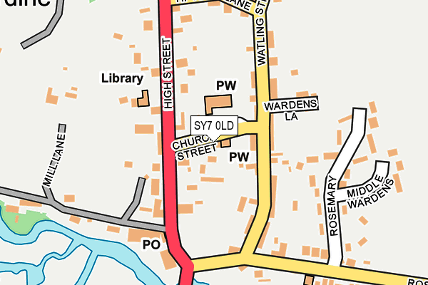 SY7 0LD map - OS OpenMap – Local (Ordnance Survey)