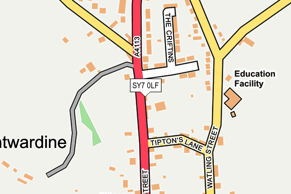 SY7 0LF map - OS OpenMap – Local (Ordnance Survey)