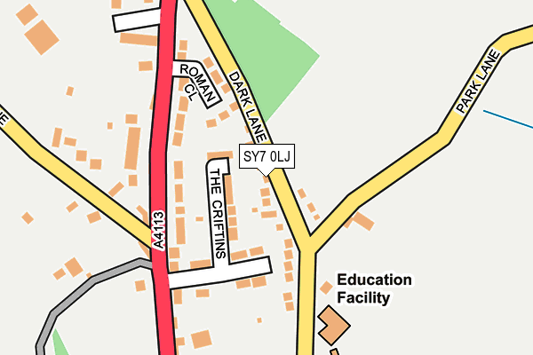 SY7 0LJ map - OS OpenMap – Local (Ordnance Survey)