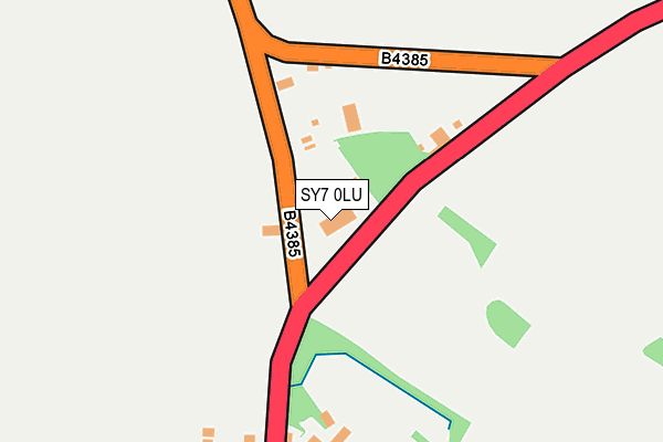 SY7 0LU map - OS OpenMap – Local (Ordnance Survey)