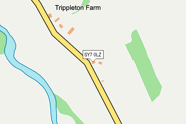 SY7 0LZ map - OS OpenMap – Local (Ordnance Survey)