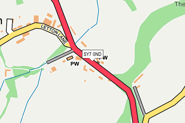 SY7 0ND map - OS OpenMap – Local (Ordnance Survey)