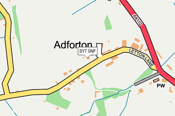 SY7 0NF map - OS OpenMap – Local (Ordnance Survey)