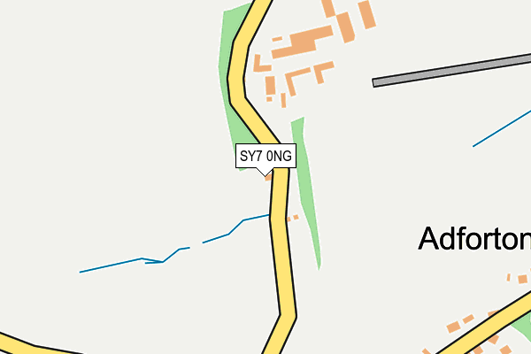 SY7 0NG map - OS OpenMap – Local (Ordnance Survey)