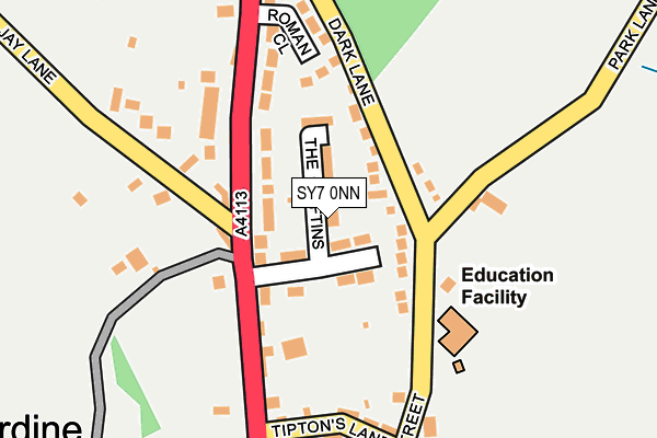 SY7 0NN map - OS OpenMap – Local (Ordnance Survey)