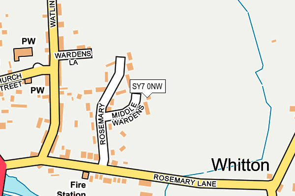 SY7 0NW map - OS OpenMap – Local (Ordnance Survey)