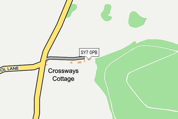 SY7 0PB map - OS OpenMap – Local (Ordnance Survey)