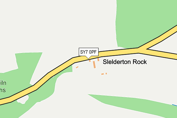 SY7 0PF map - OS OpenMap – Local (Ordnance Survey)